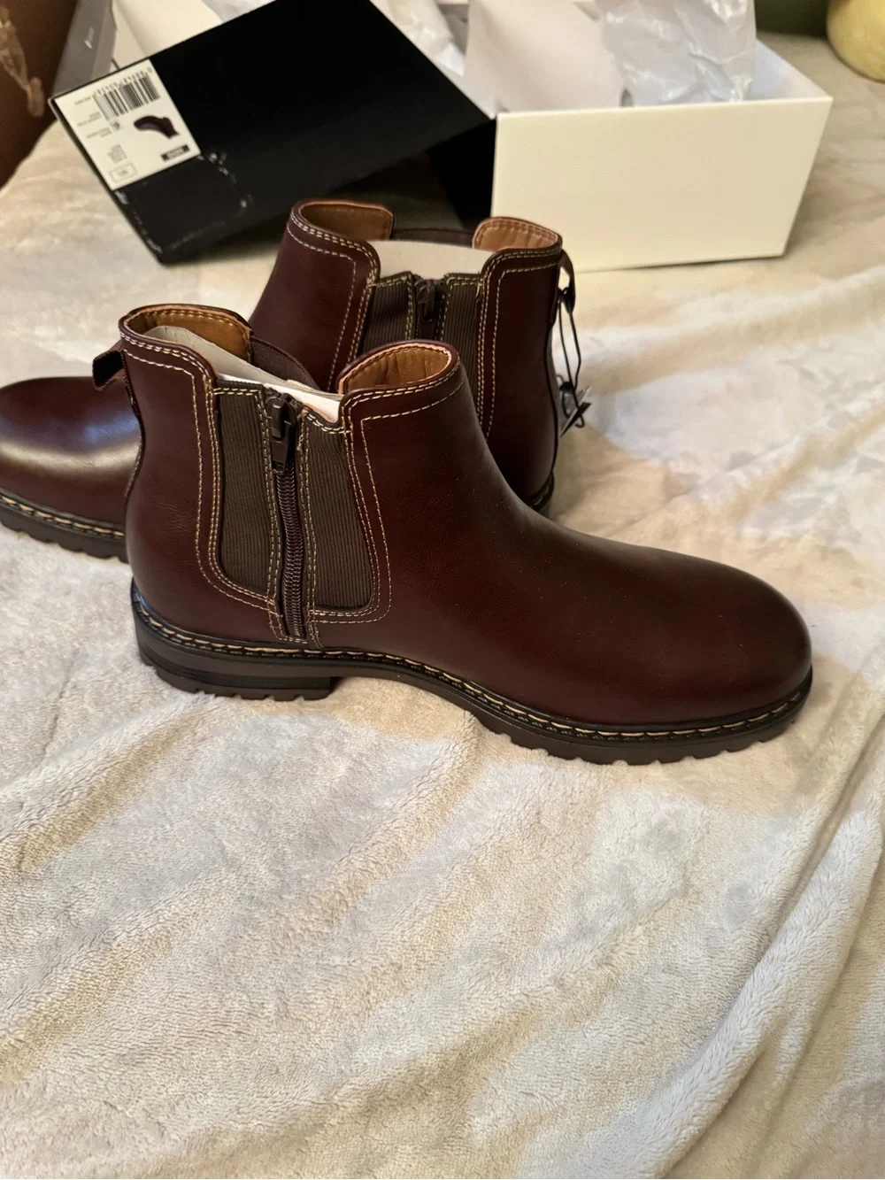 Brown Men’s  Chelsea Boots - Classic Slip-On Style size 10.5